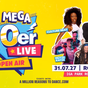 Das MEGA 90er Live Open Air - IGA Park Rostock 2027